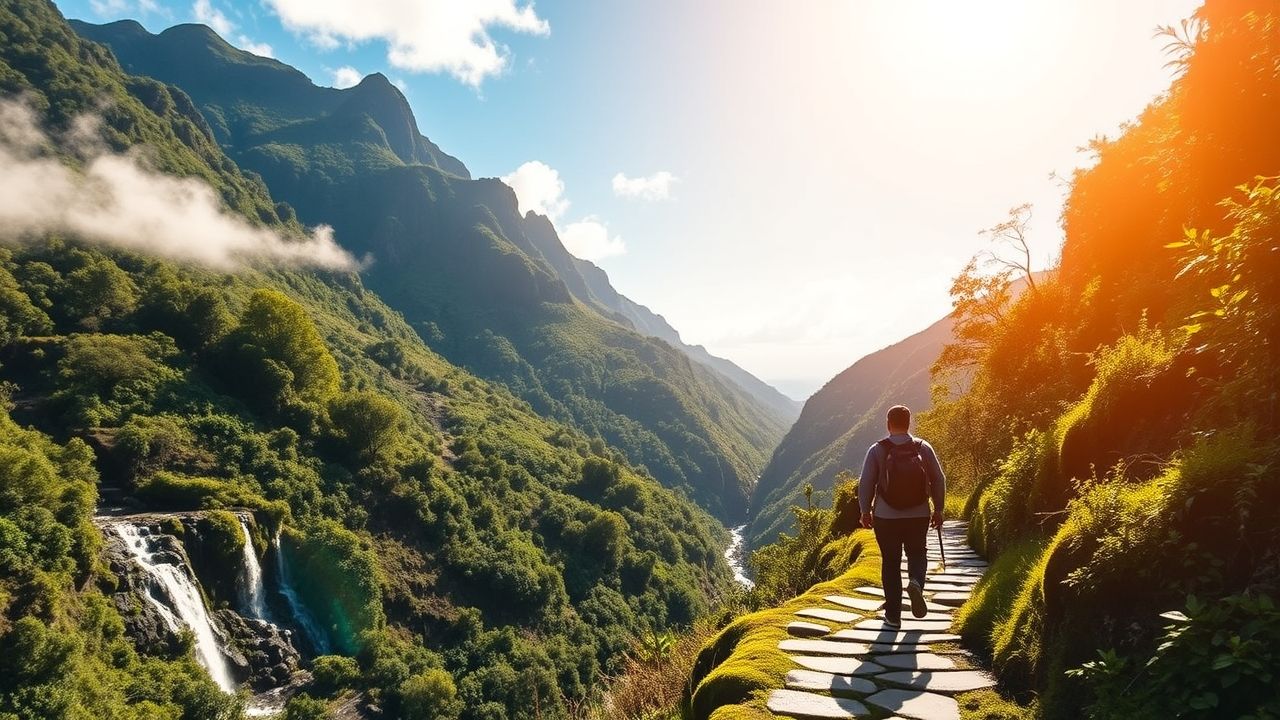 Best hikes in Portugal – Madeira levada trail through lush landscapes.
